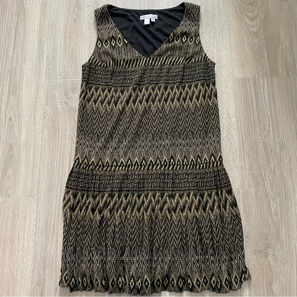 NWOT London Times Gatsby Printed Mesh Dress Sz 8